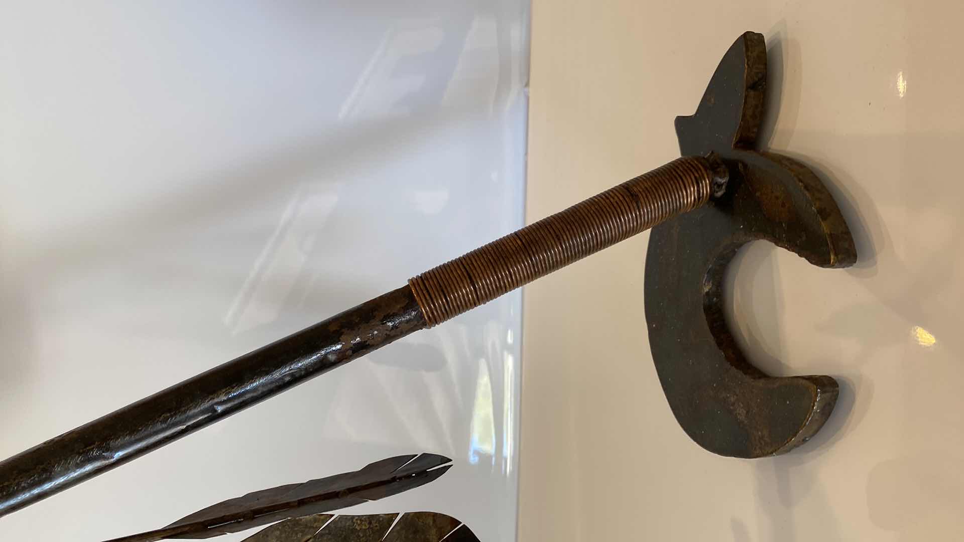 Photo 1 of HANDCRAFTED UNIQUE METAL TOMAHAWK 22”