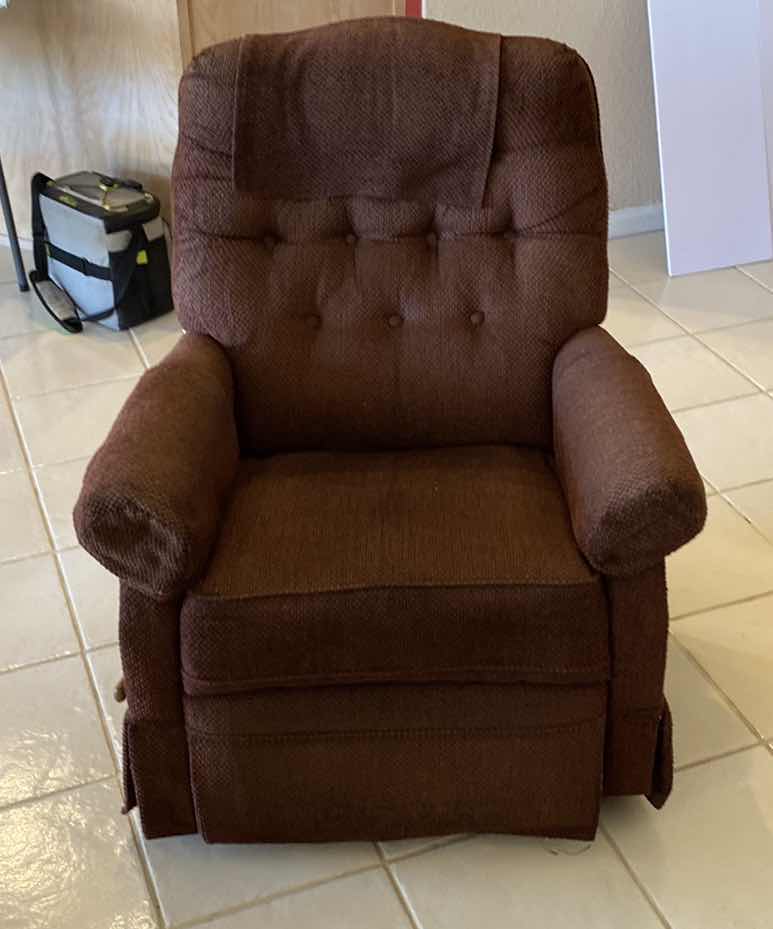 Photo 1 of UPHOLSTERED RECLINER 32“ x 30“ H 35”
