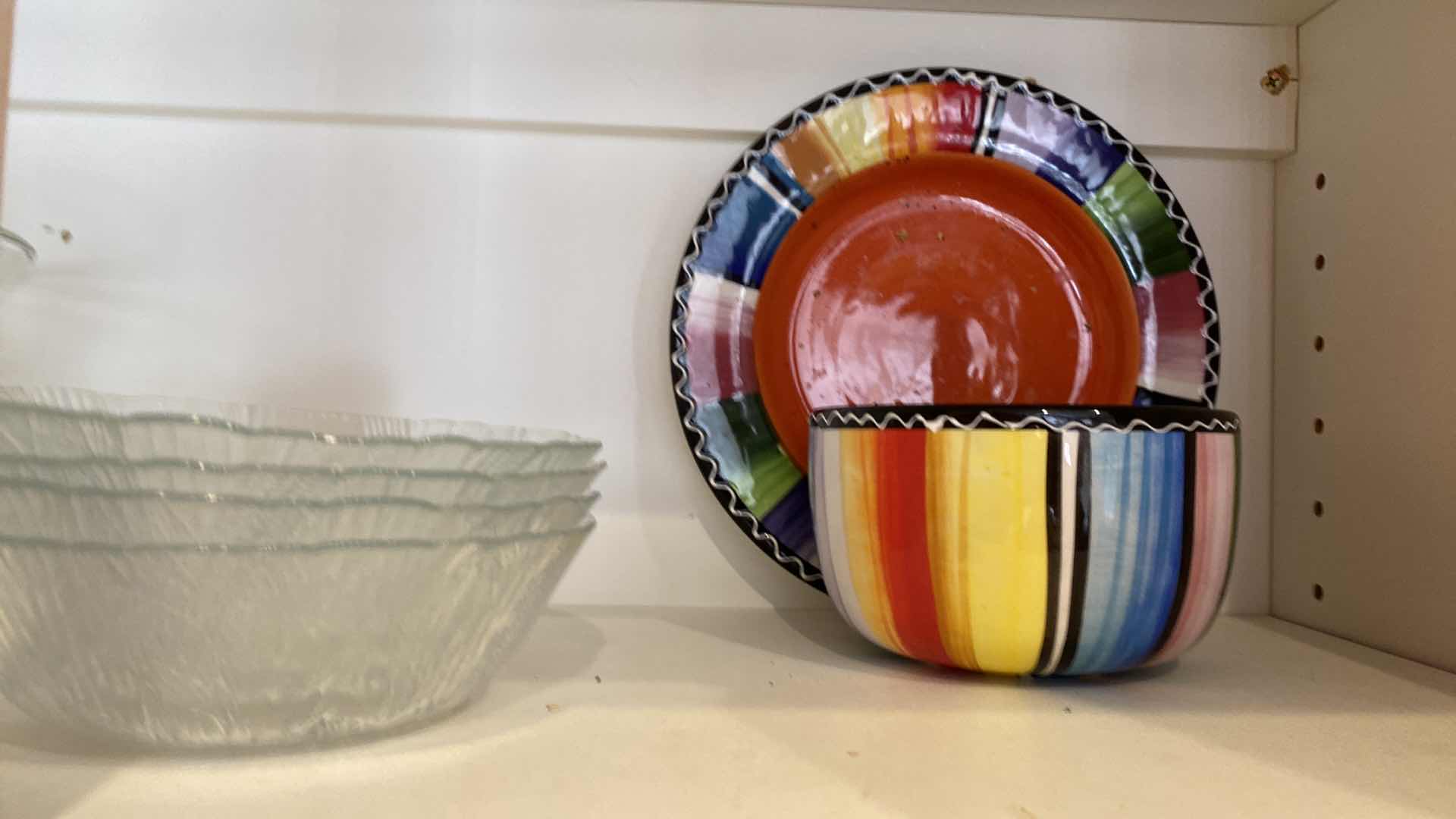 Photo 1 of CONTENTS OF KITCHEN CABINET DISHES AND MORE