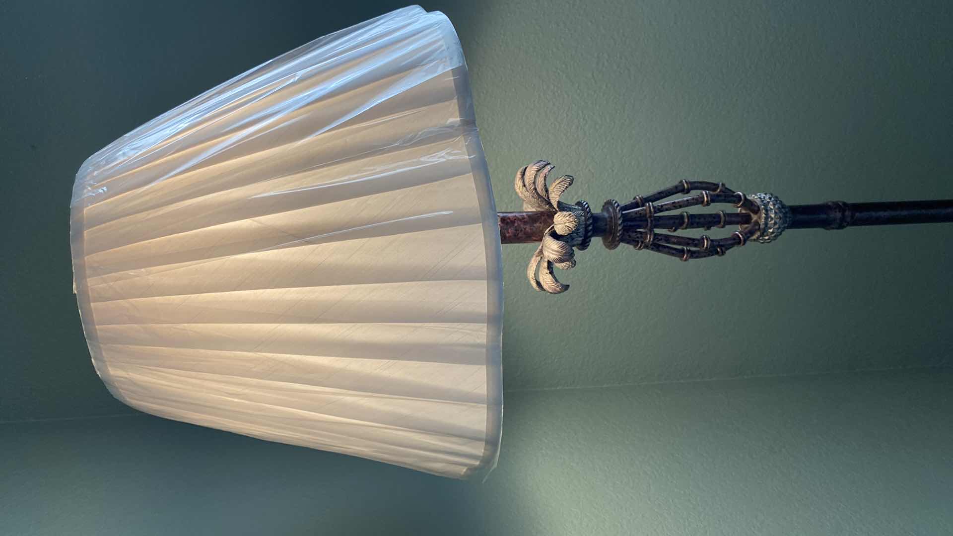 Photo 1 of HEAVY TROPICAL STYLE FLOOR LAMP 60”