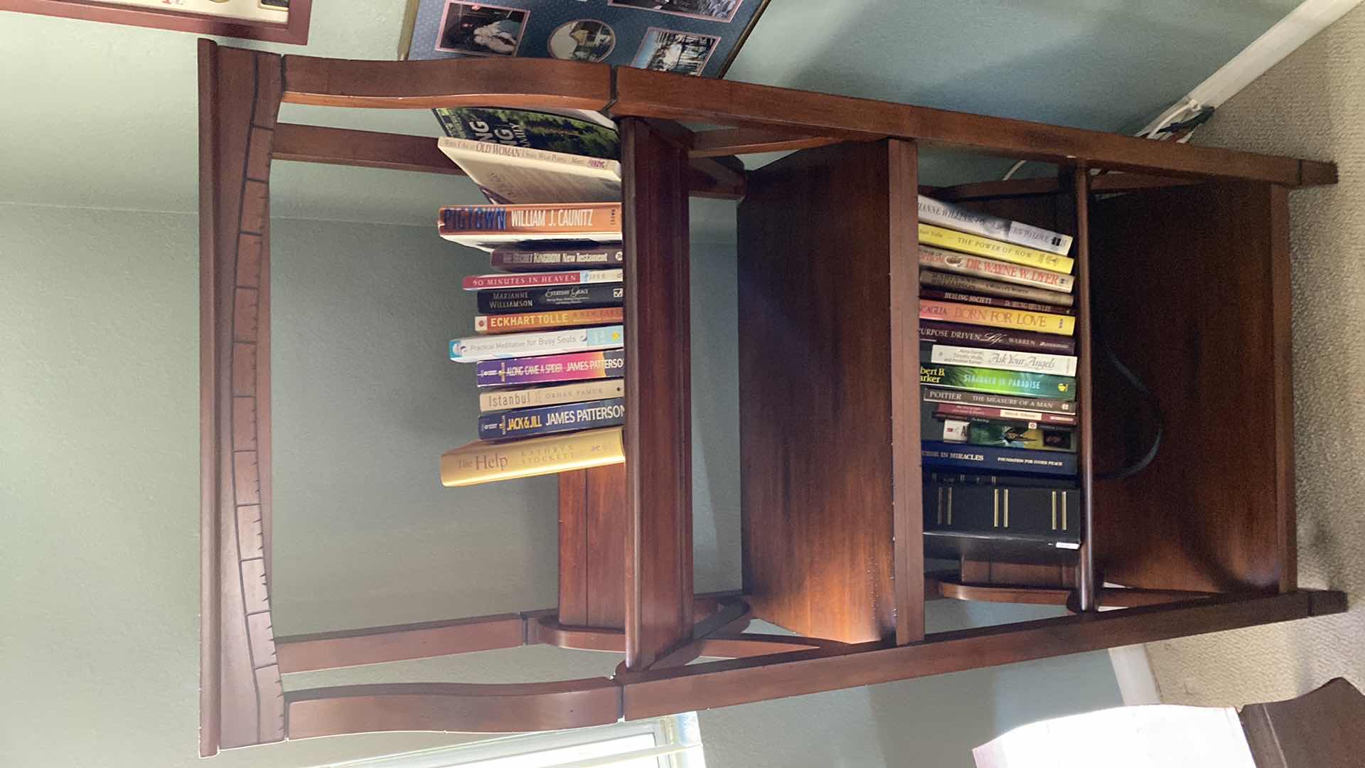 Photo 2 of SOLID WOOD BOOK SHELF 26” x 15” H 60”
