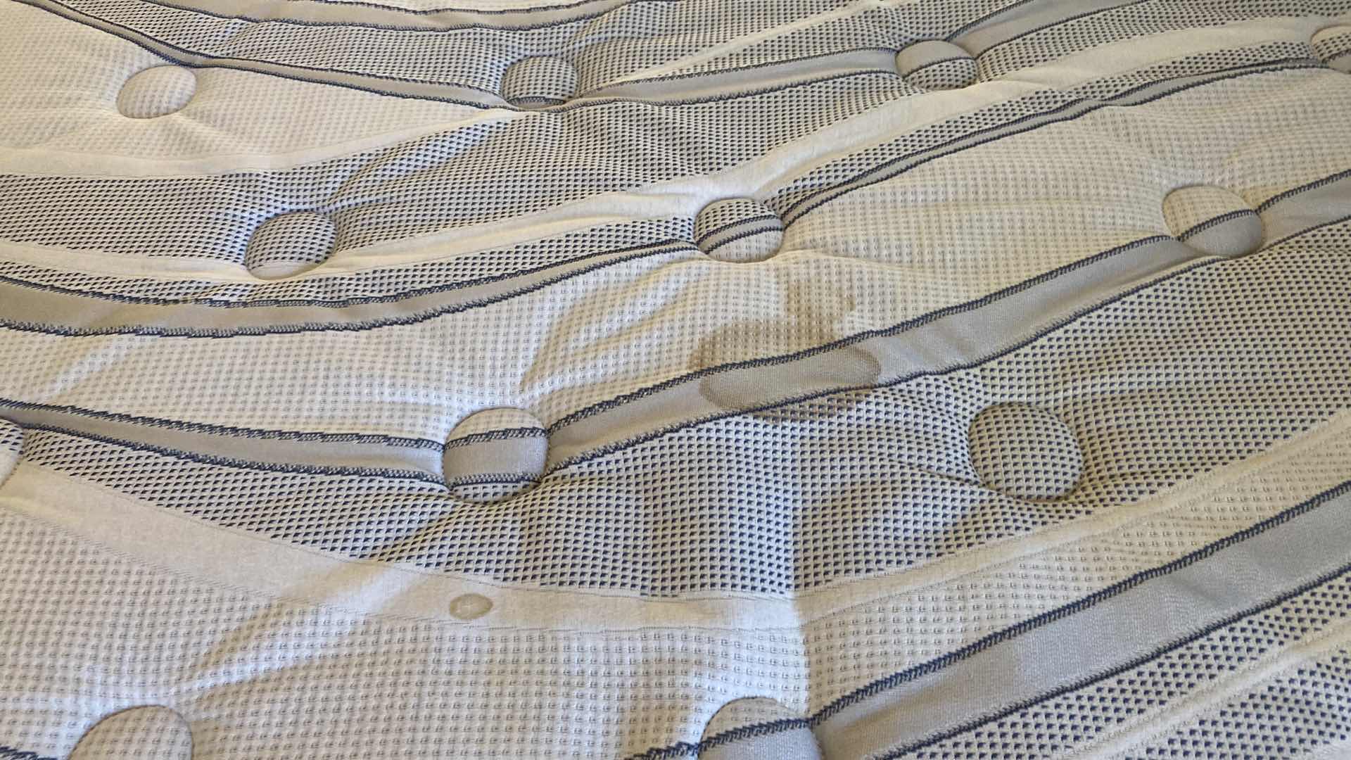 Photo 1 of CHERRY BED FRAME AND MATTRESS CA KING SERTA PERFECT SLEEPER HEADBOARD 78“ x 87“