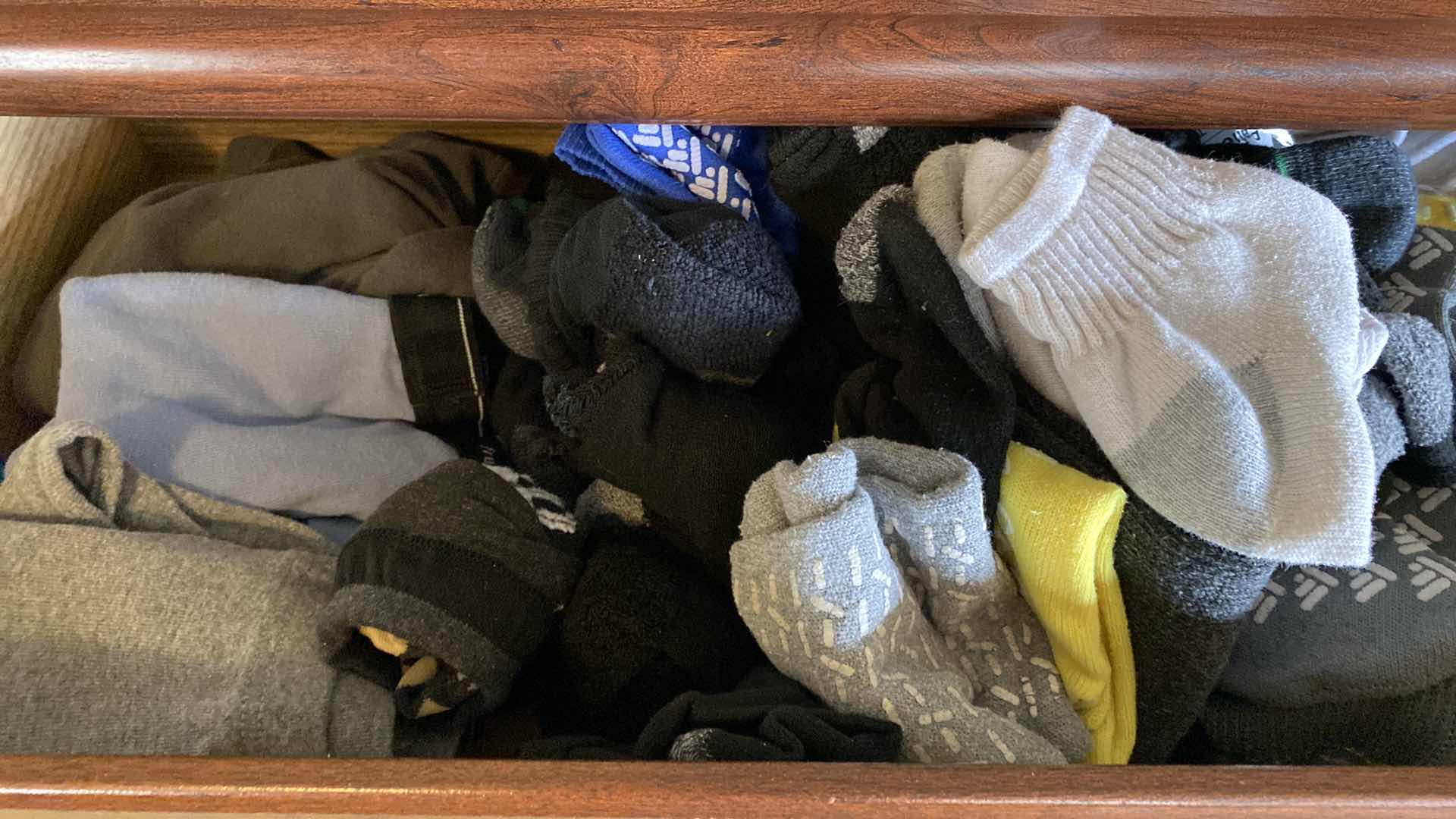 Photo 1 of CONTENTS 2 DRAWERS IN DRESSER MASTER BEDROOM MENS SOCKS AND UNDERWEAR