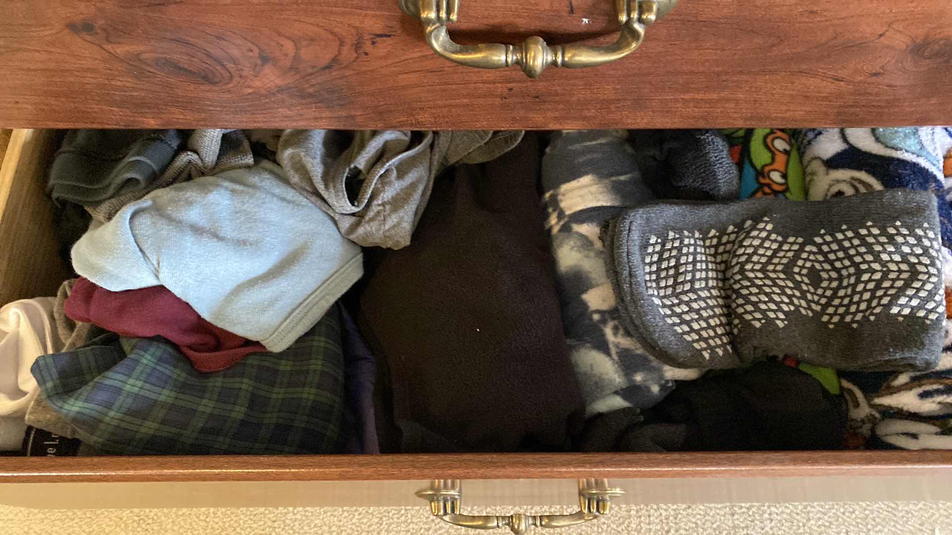 Photo 1 of CONTENTS 2 DRAWERS IN DRESSER MASTER BEDROOM MENS SOCKS AND UNDERWEAR