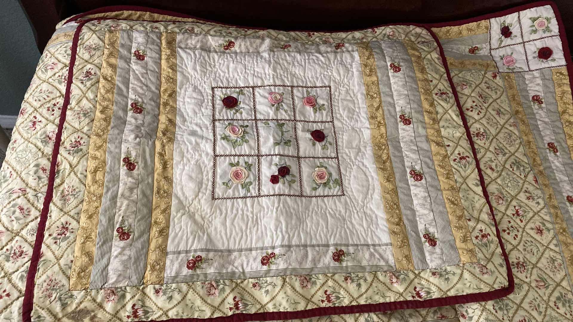 Photo 2 of REVERSIBLE KING QUILT, 1 SHAM ONLY