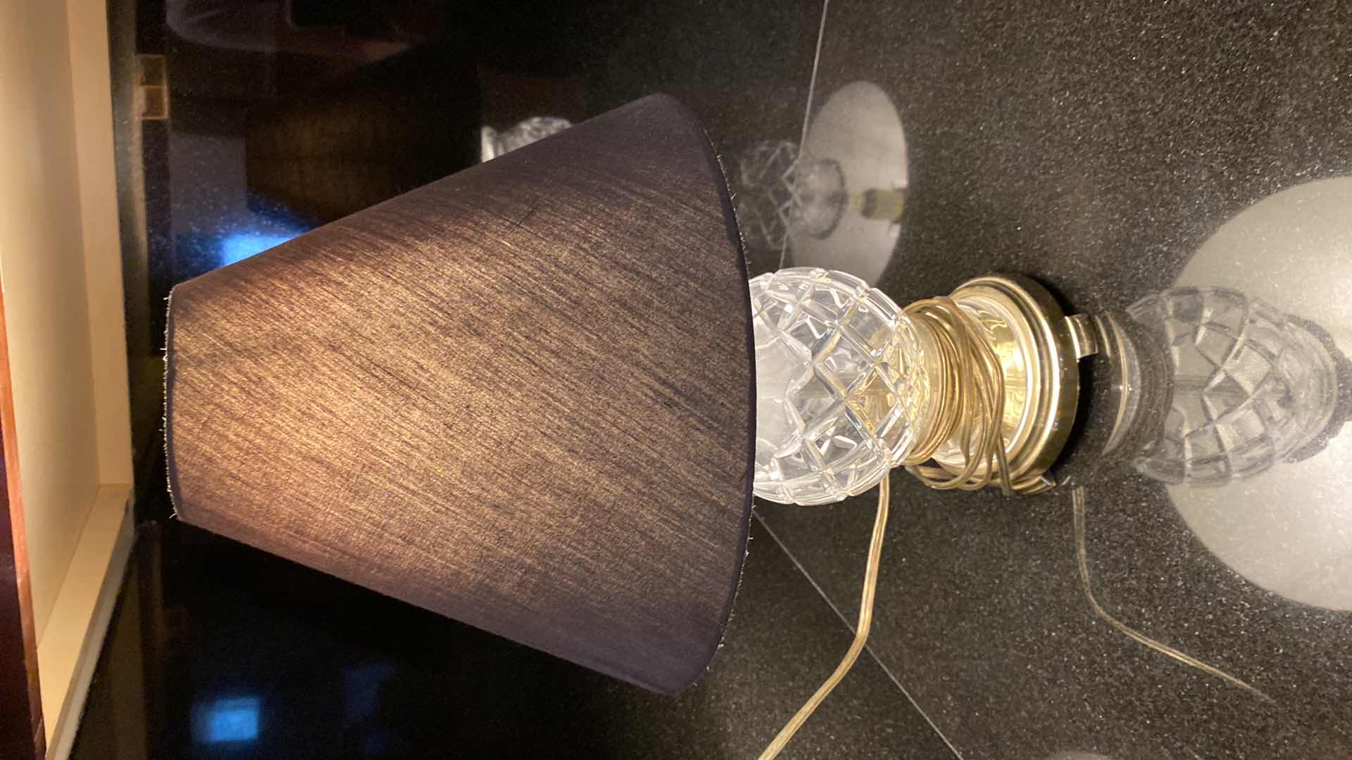 Photo 1 of CRYSTAL TABLE LAMP H16”