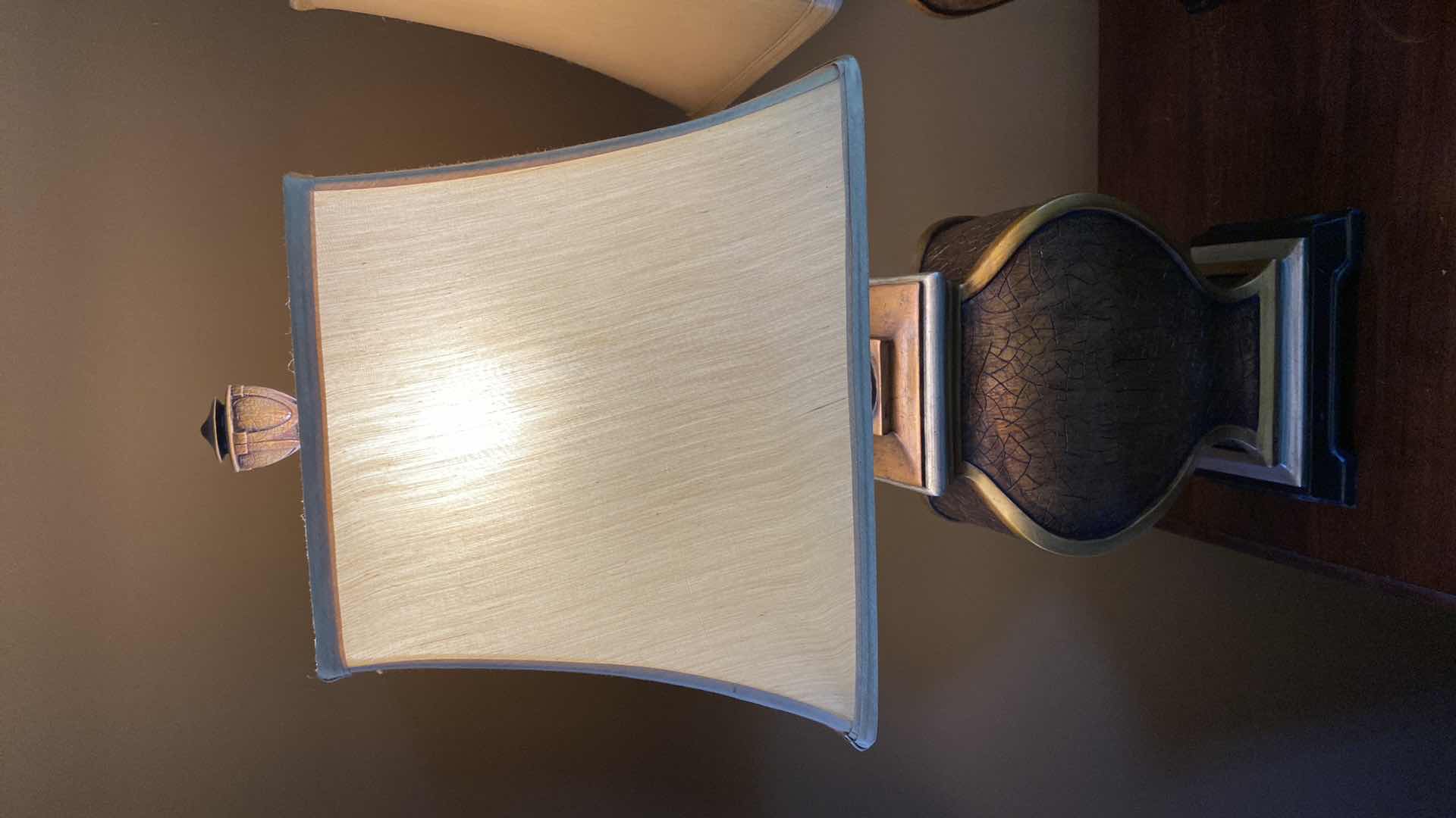 Photo 2 of PAIR OF TABLE LAMPS H 28”