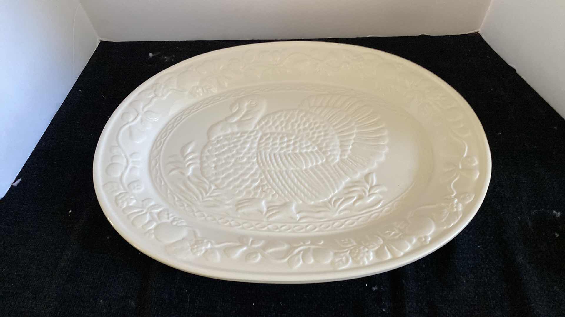 Photo 1 of CERAMIC TURKEY PLATTER 18 1/2”