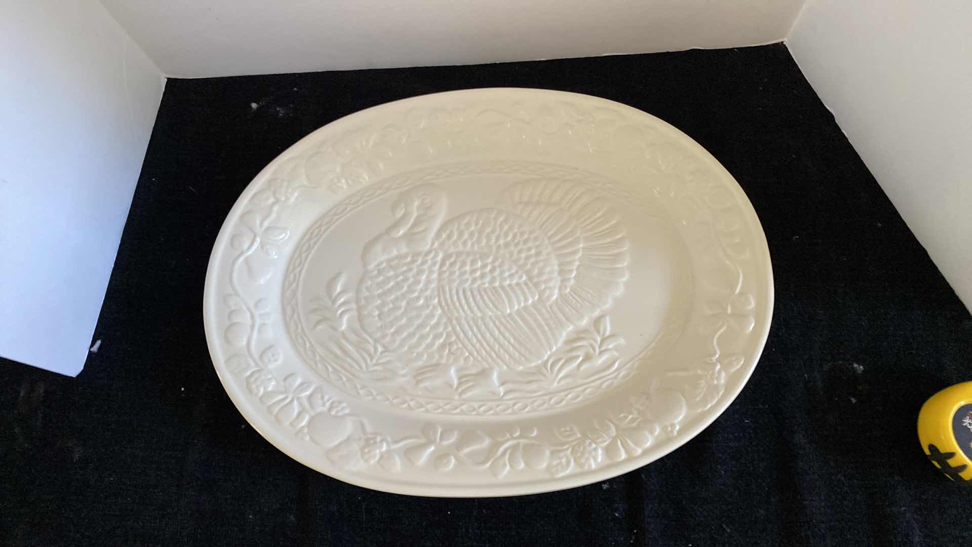 Photo 2 of CERAMIC TURKEY PLATTER 18 1/2”