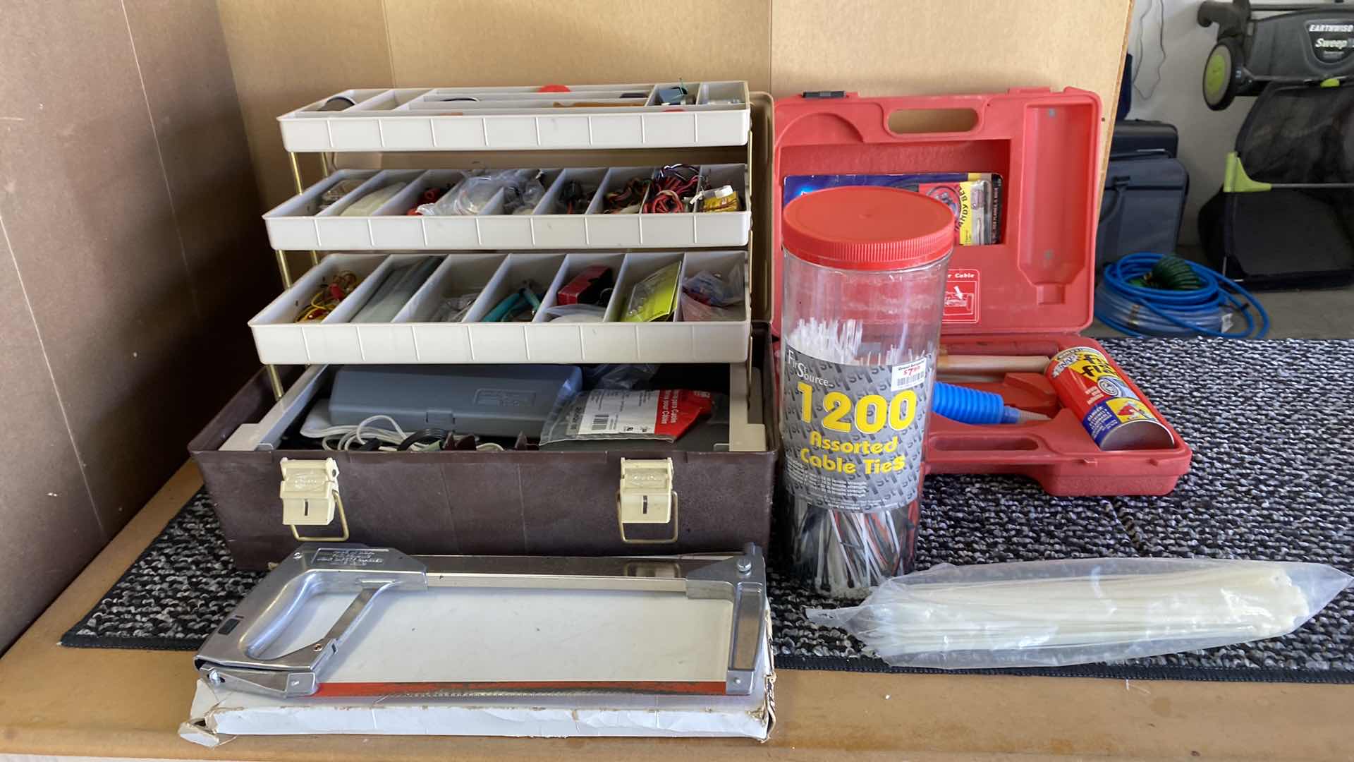 Photo 1 of PLANO TACKLE BOX WITH TOOLS AND MORE