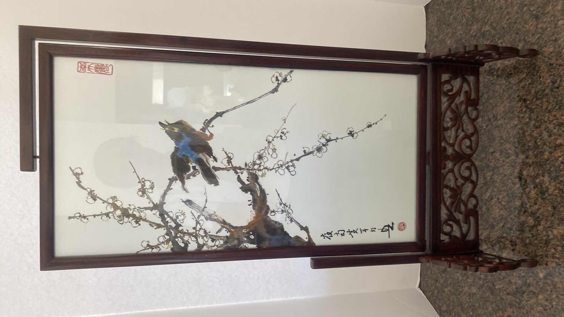 Photo 1 of ASIAN BIRD ART 13” x 28”