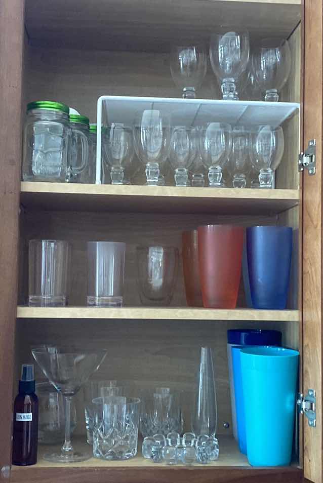 Photo 1 of CONTENTS KITCHEN CABINET- GLASSES