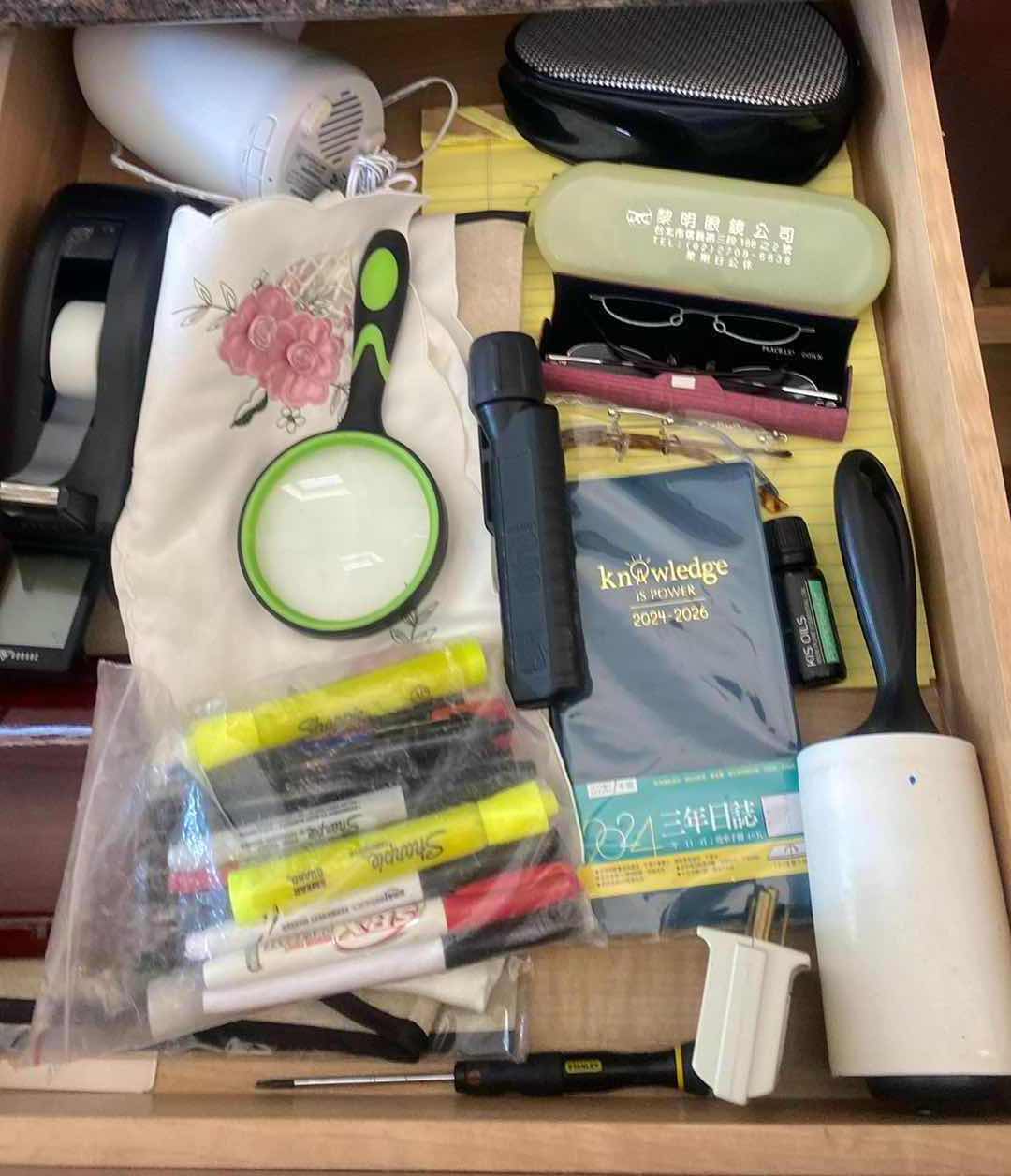 Photo 1 of CONTENTS KITCHEN CABINET- DRAWER OFFICE MAGNIFIERS & MORE