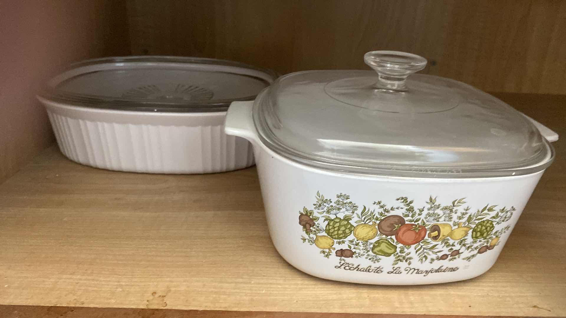 Photo 1 of CONTENTS KITCHEN CABINET- 
CORNINGWARE