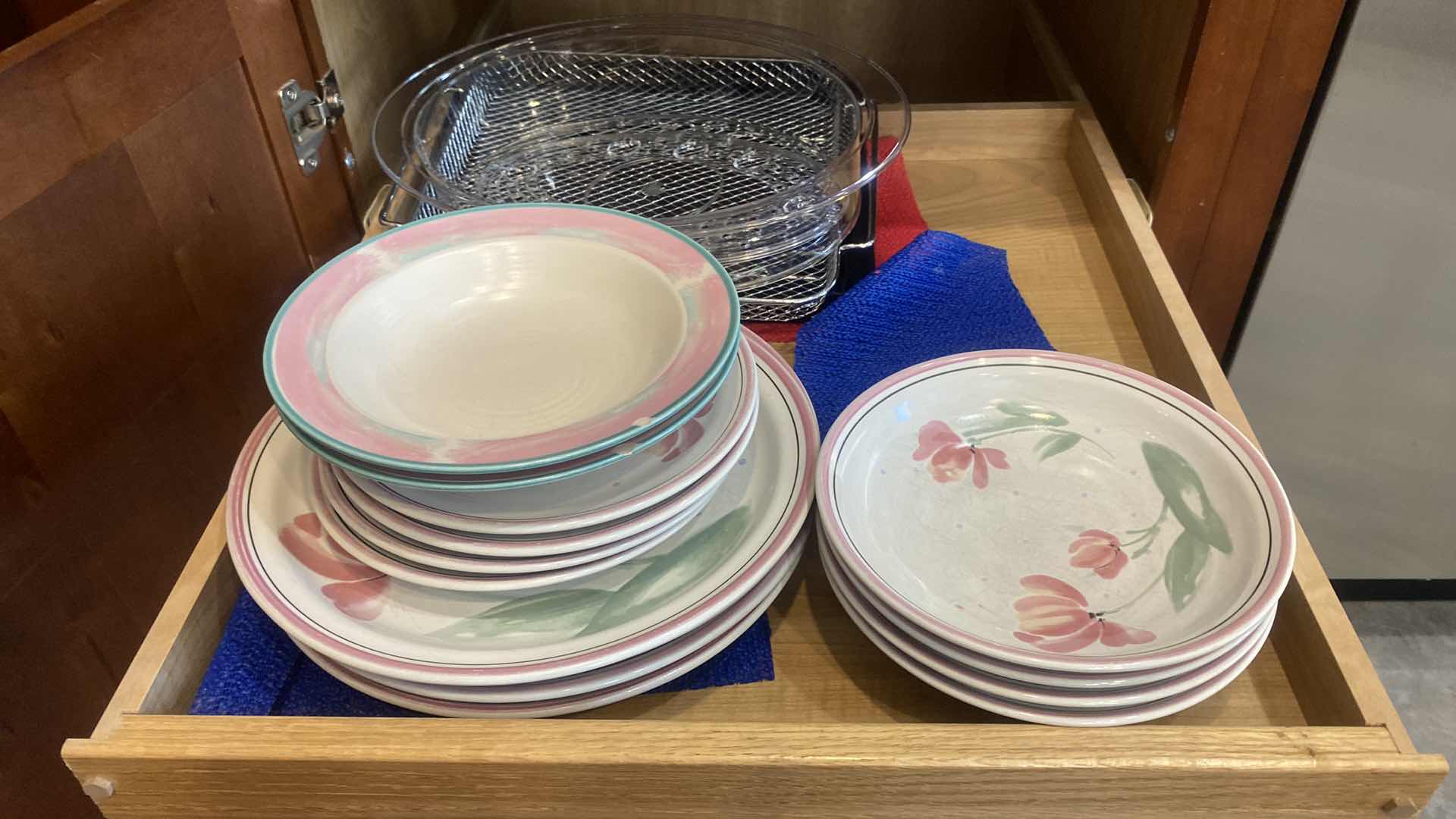 Photo 1 of CONTENTS OF KITCHEN CABINET - DISHES ON TOP SHELF