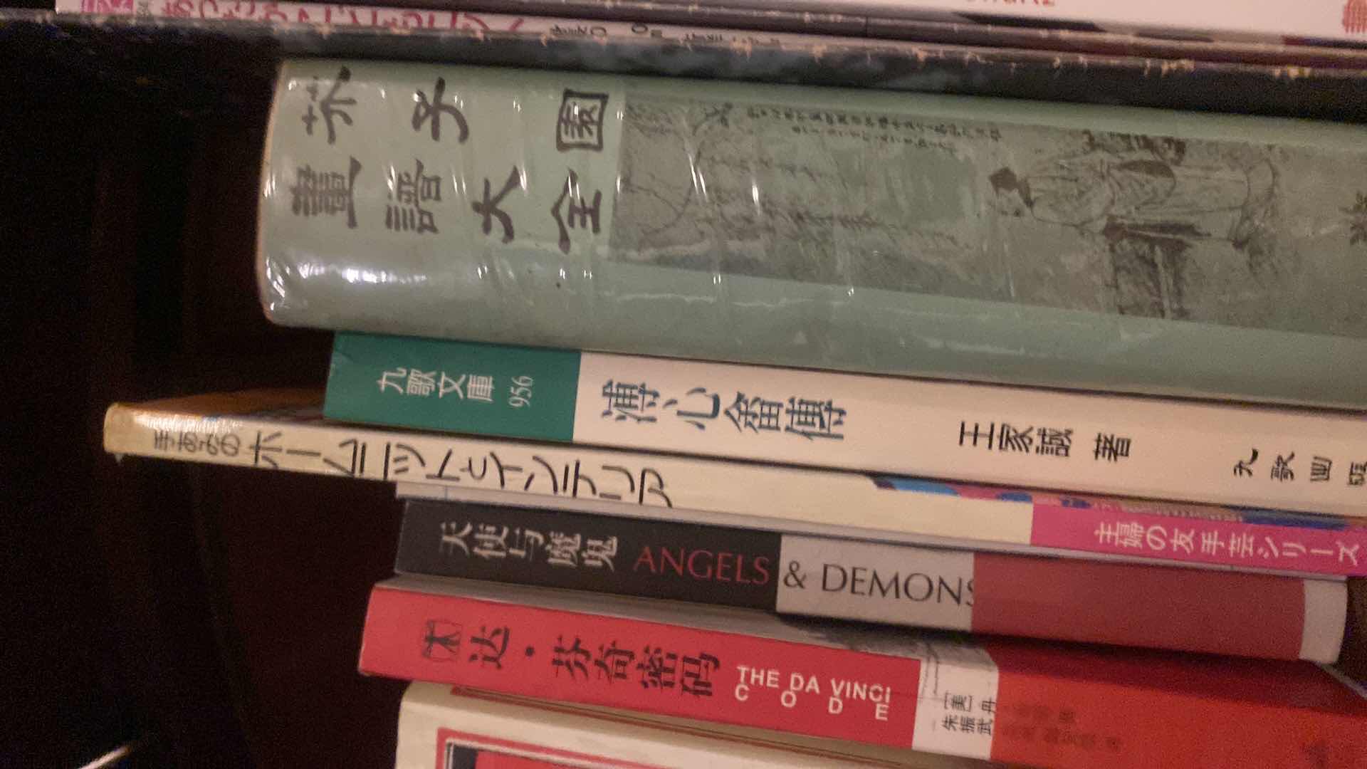 Photo 5 of 2 SHELVES OF CHINESE BOOKS IN DESK OF MASTER BEDROOM