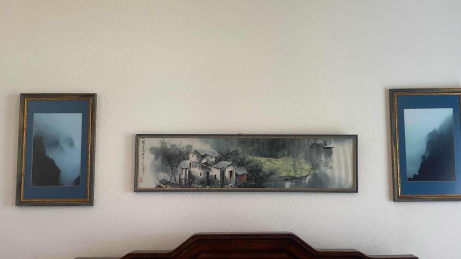 Photo 1 of 3 CHINESE LANDSCAPE ARTWORKS LARGEST 56” x 14 1/2”