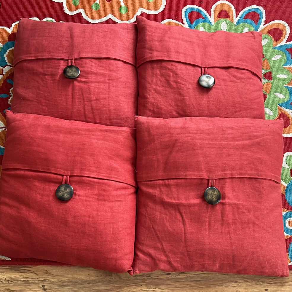 Photo 1 of 4 RED TOSS PILLOWS 16” x 16”