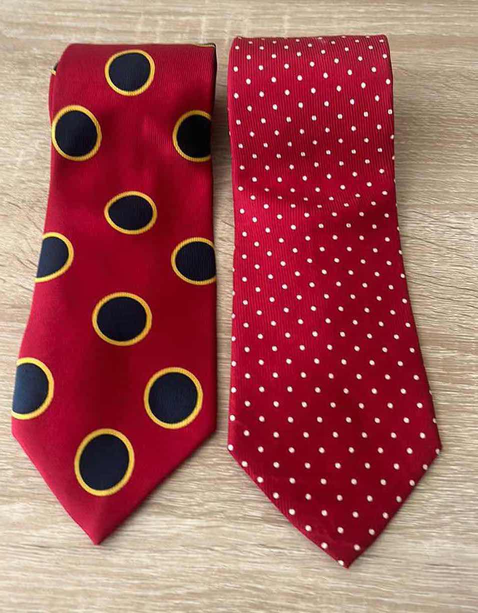 Photo 1 of 2 MENS 100% SILK TIES