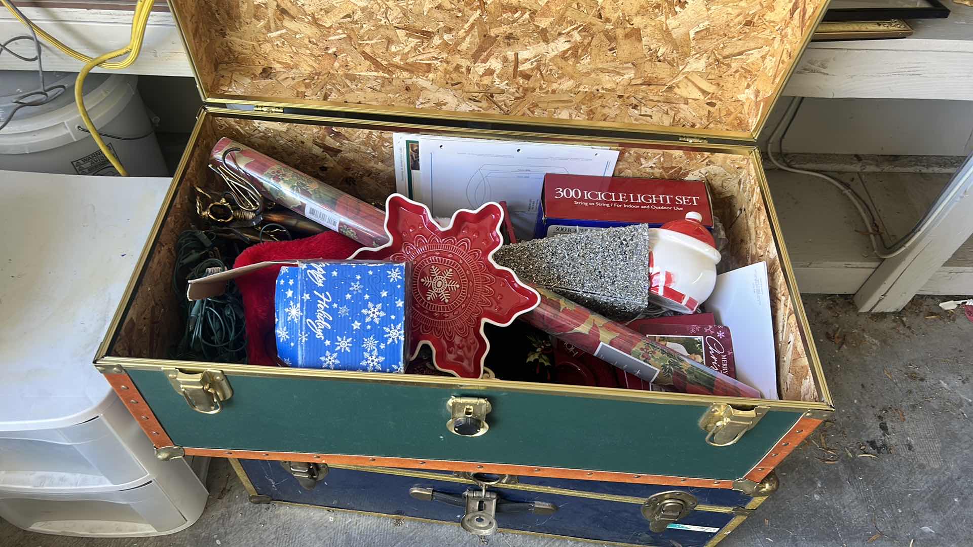 Photo 1 of GARAGE- TRUNK FULL OF CHRISTMAS DECOR