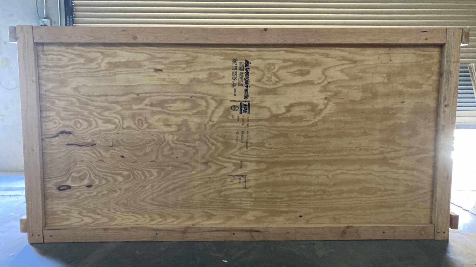 Photo 1 of WOOD SHIPPING CARGO CRATE 99” X 52.5” H51”