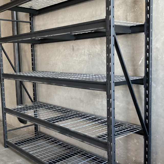 Photo 2 of NSC CERTIFIED STEEL HEAVY-DUTY BLACK 5 TIER RACK 90” X 24” H90”