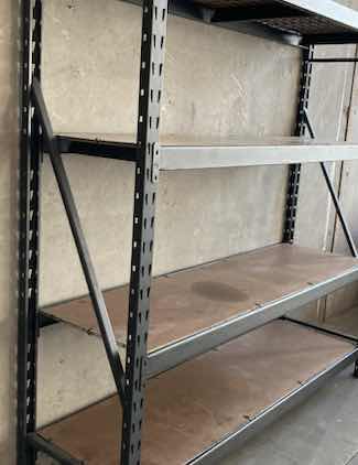 Photo 2 of NSC CERTIFIED STEEL HEAVY-DUTY BLACK 4 TIER RACK 84” X 24” H84”