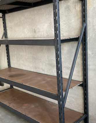 Photo 3 of NSC CERTIFIED STEEL HEAVY-DUTY BLACK 4 TIER RACK 84” X 24” H84”