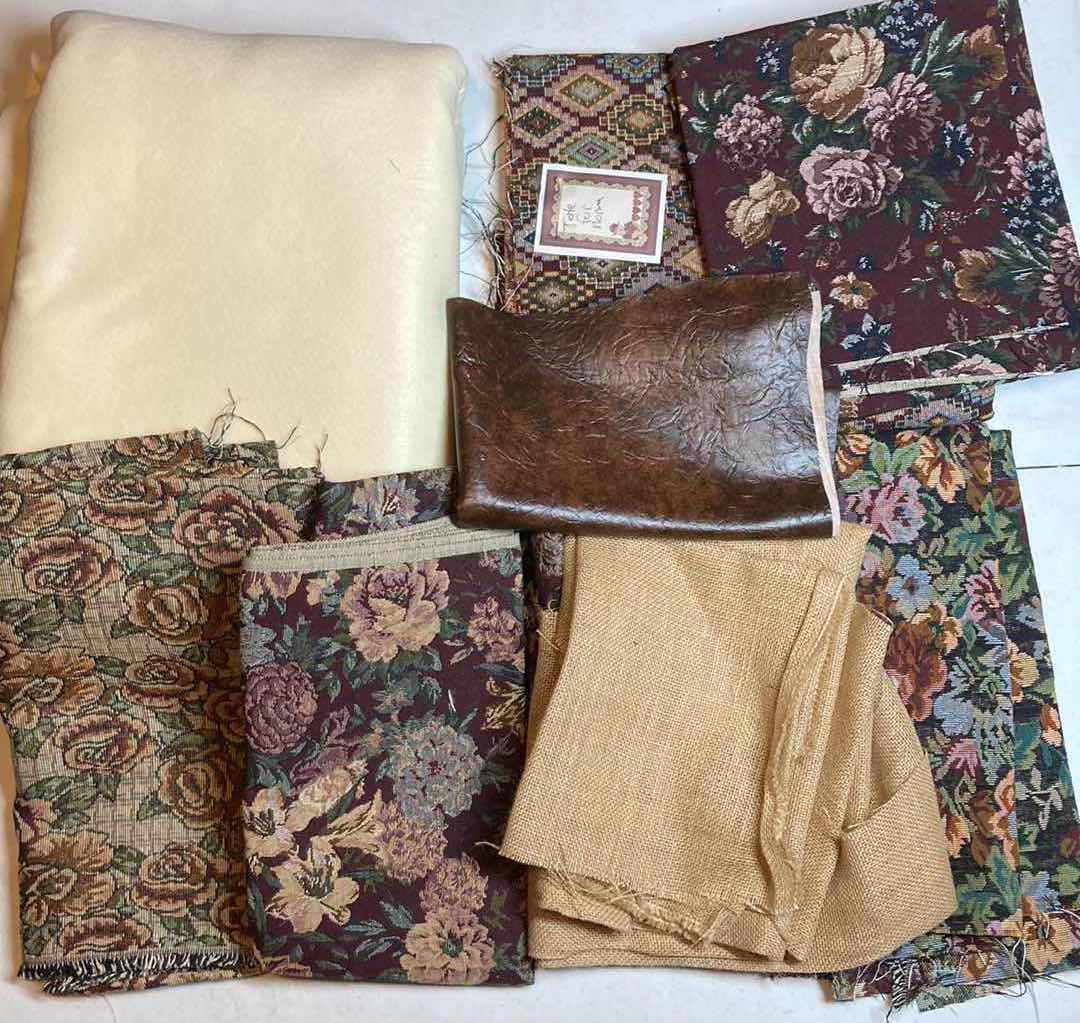Photo 1 of VINTAGE STYLE FABRIC ROLLS- VARIOUS STYLES & MATERIALS