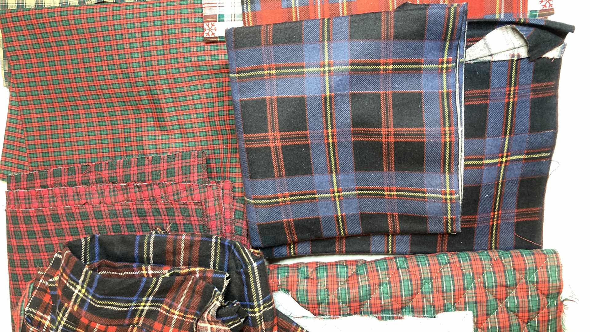 Photo 3 of PLAID FABRIC ROLLS- VARIOUS STYLES & MATERIALS
