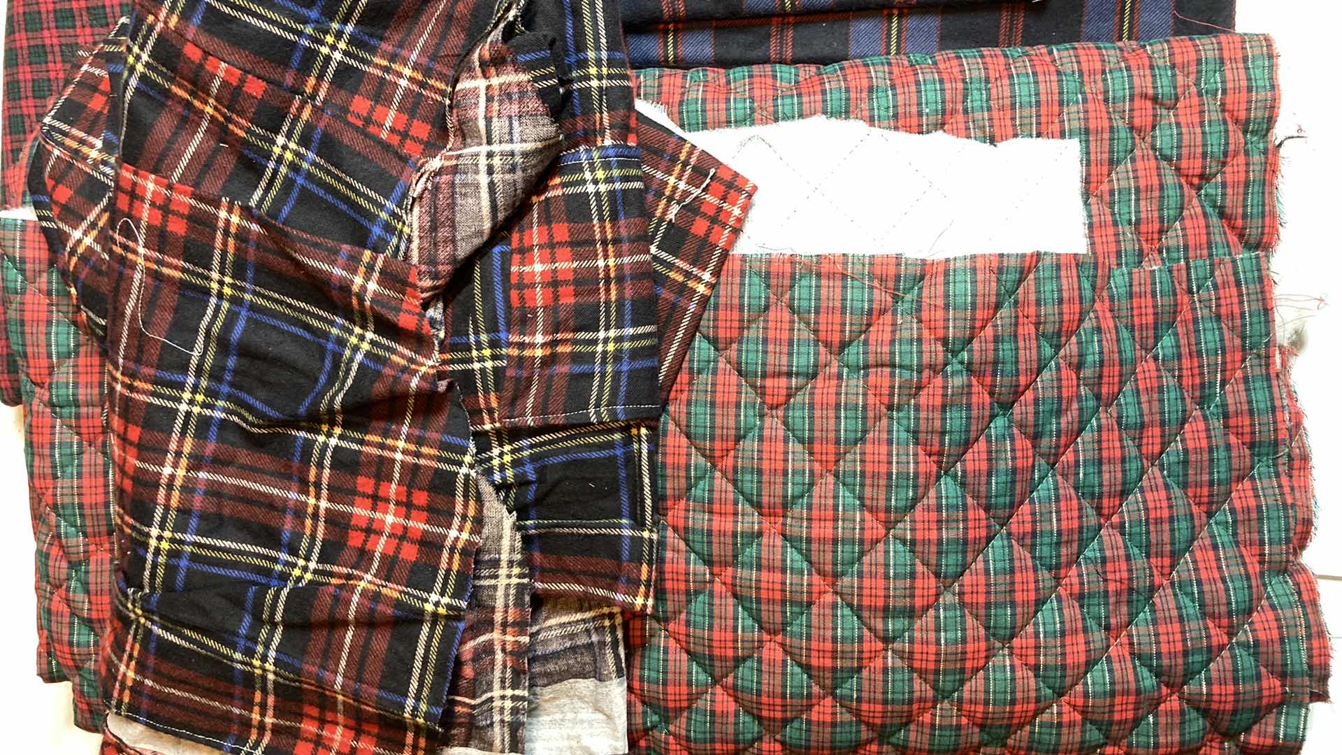 Photo 2 of PLAID FABRIC ROLLS- VARIOUS STYLES & MATERIALS