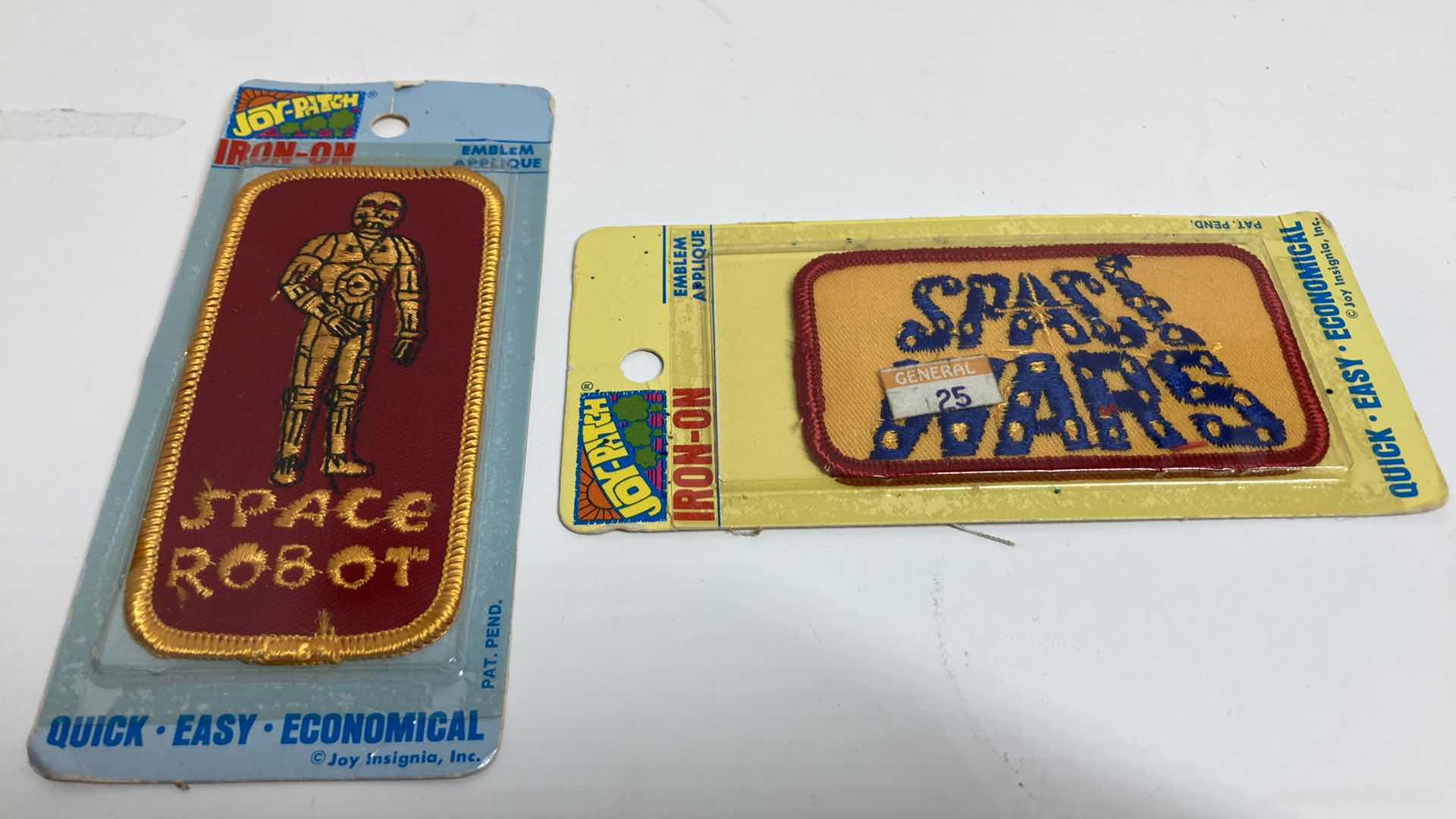 Photo 2 of NEW JOY- PATCH SPACE ROBOT & SPACE WARS PATCHES W VINTAGE PATCHES (3)