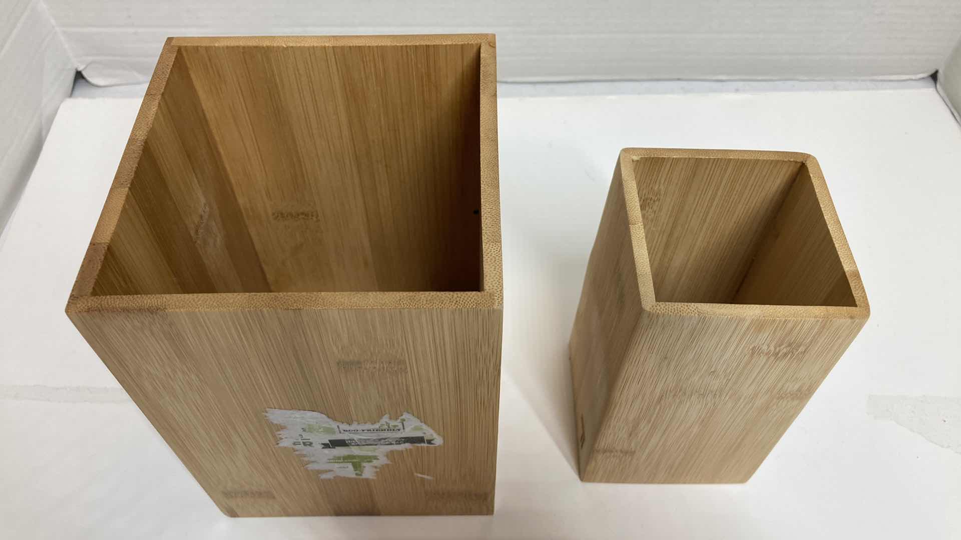 Photo 6 of NEW HANDMADE HOLIDAY CRAFT WOOD DECOR BOXES (3) W NATURAL WOOD BOXES (2)