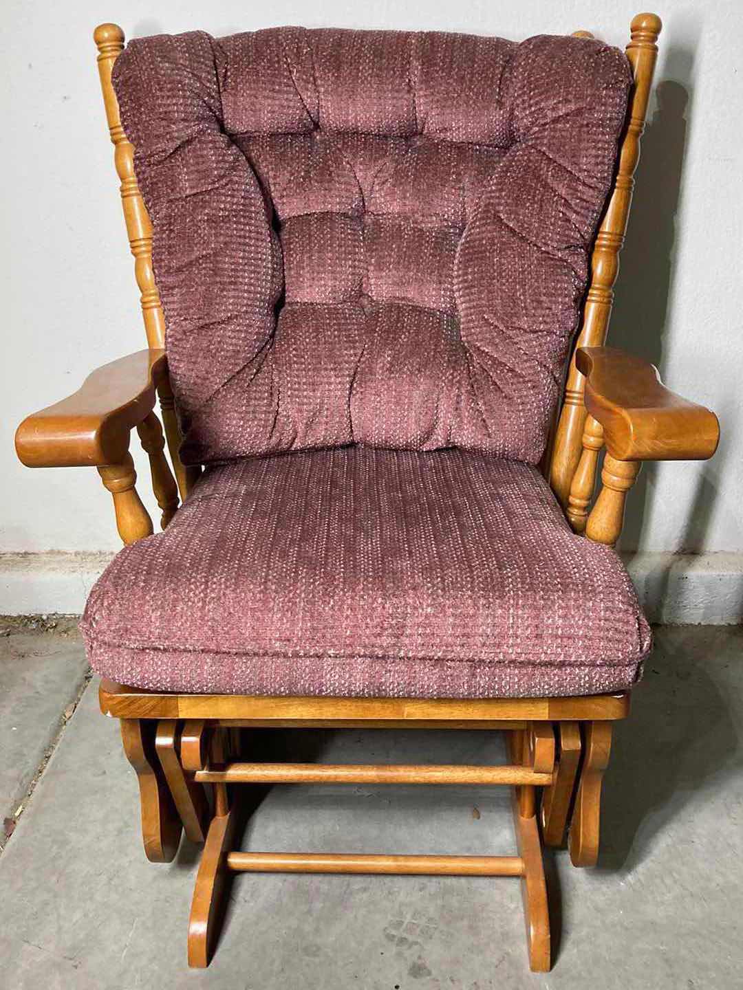 Photo 1 of BEST CHAIRS INC WOOD GLIDE ROCKING CHAIR 28” X 29” H39”