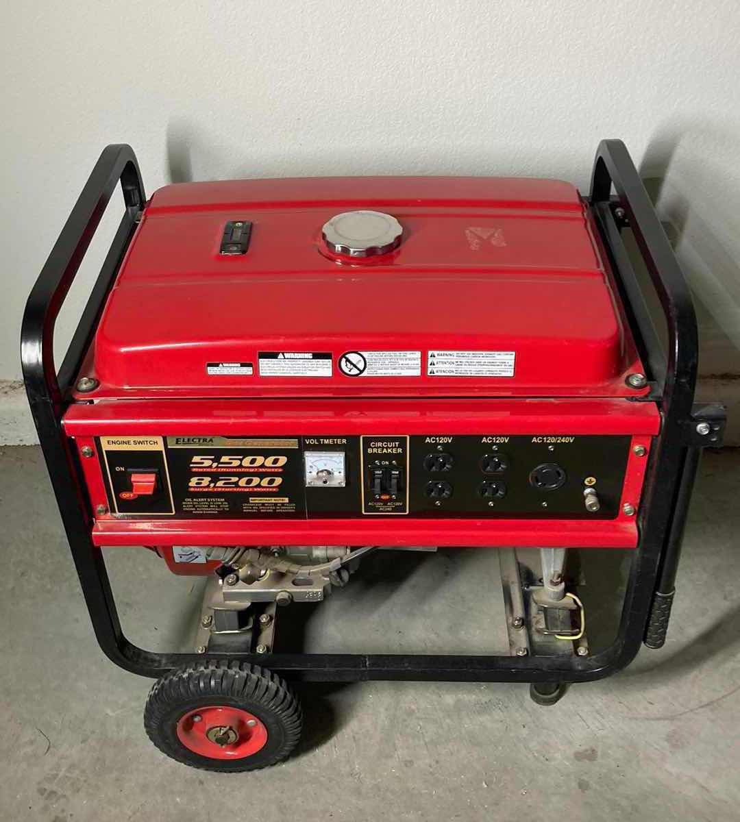 Photo 2 of ELECTRA 5500/8200WATTS 13HP GAS GENERATOR