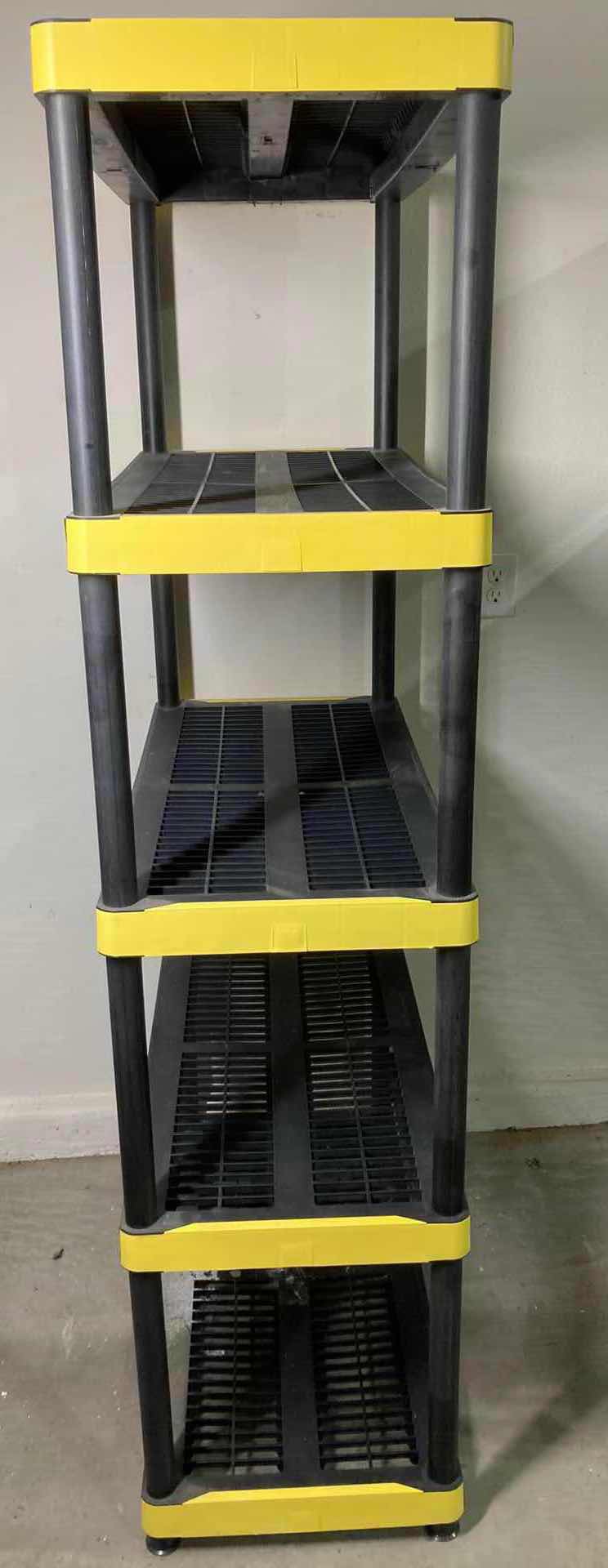 Photo 2 of KETER BLACK PLASTIC 5 TIER SHELF 36” X 18” H75”