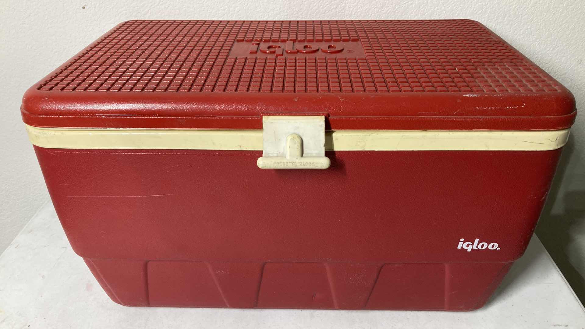 Photo 1 of IGLOO RED ICE CHEST 26” X 14” H14”