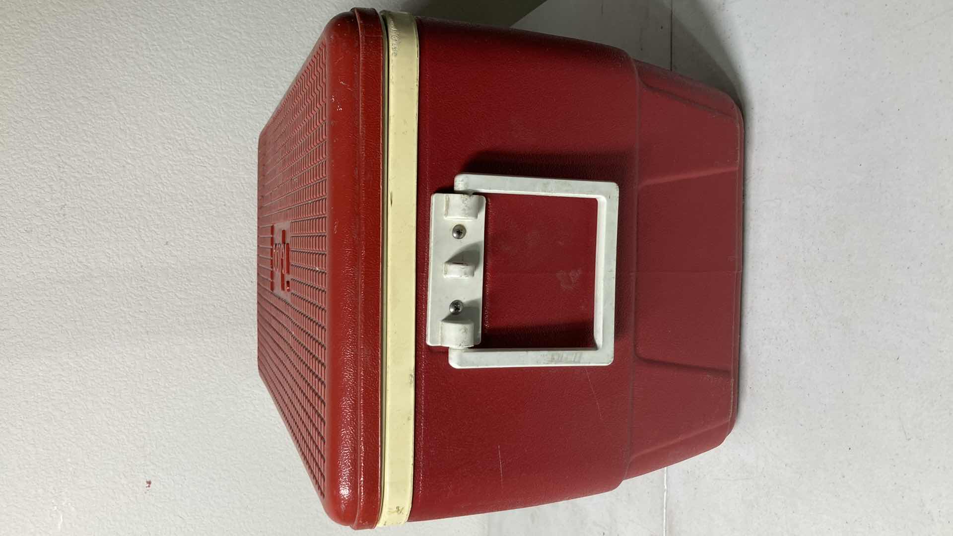 Photo 2 of IGLOO RED ICE CHEST 26” X 14” H14”