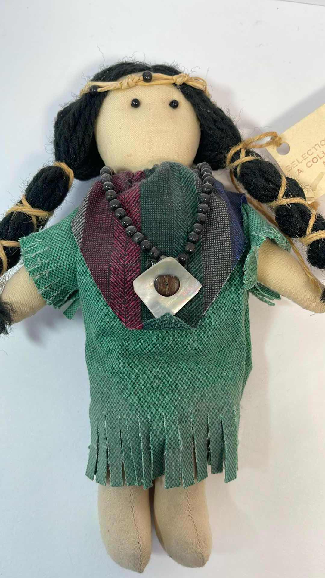 Photo 3 of VINTAGE NATIVE AMERICAN HANDMADE DOLL WITH ORIGINAL CLOTHES