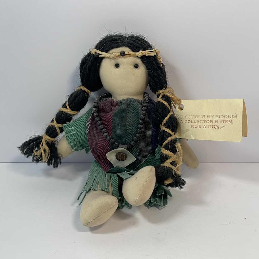 Photo 1 of VINTAGE NATIVE AMERICAN HANDMADE DOLL WITH ORIGINAL CLOTHES