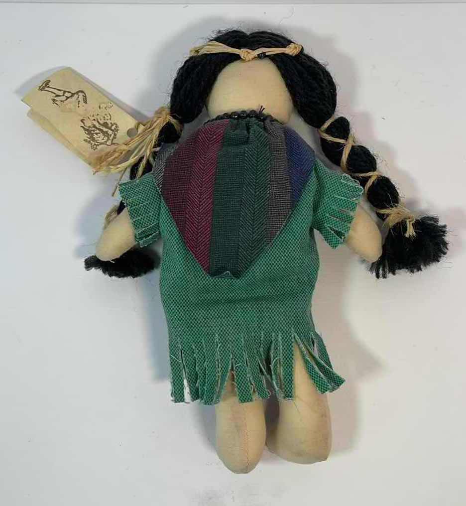 Photo 4 of VINTAGE NATIVE AMERICAN HANDMADE DOLL WITH ORIGINAL CLOTHES