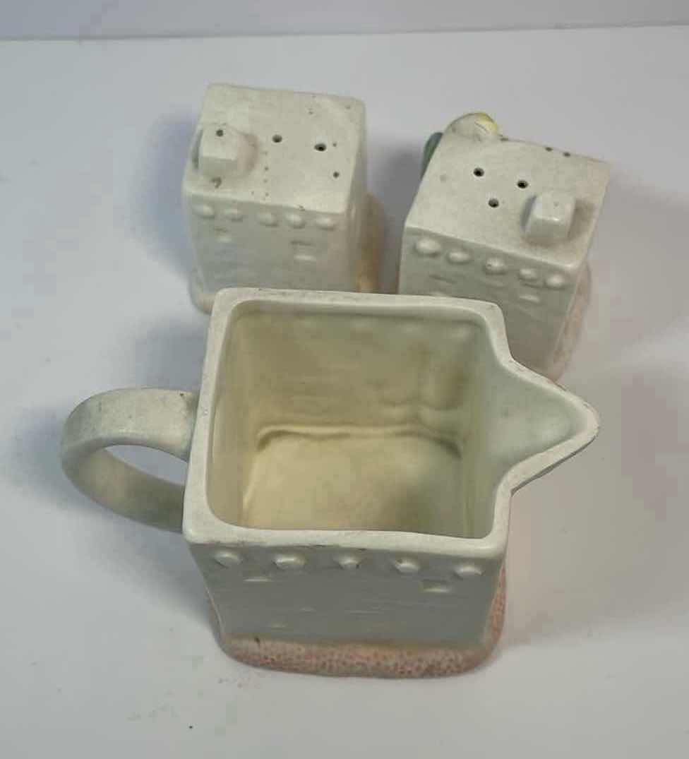 Photo 3 of OTAGIRI POTTERY CREAMER (H3.25”), SALT & PEPPER SHAKERS (H2.5”) FIGI GRAPHICS SOUTHWEST DESIGN MSRP