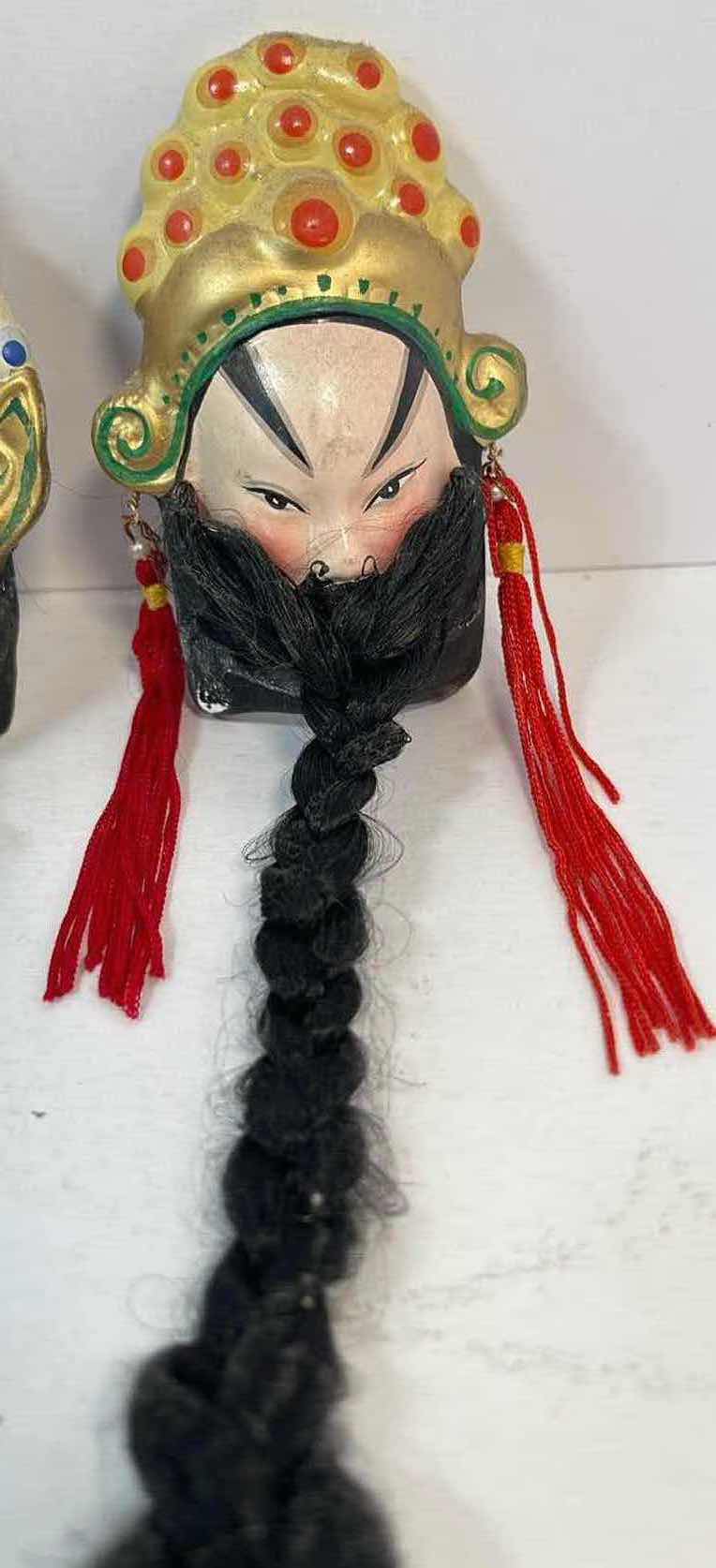 Photo 2 of CHINESE BEIJING PEKING OPERA MASKS MINI WALL DECOR H3”