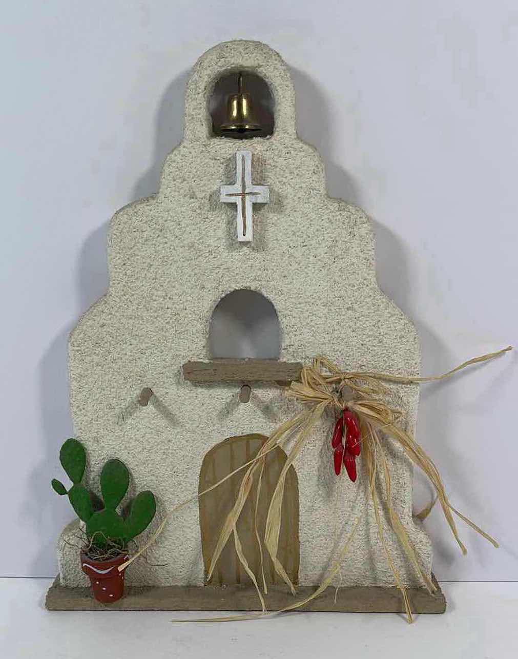 Photo 1 of SOUTHWEST CHURCH HAND MADE DECORATIVE WALL HANG H11”