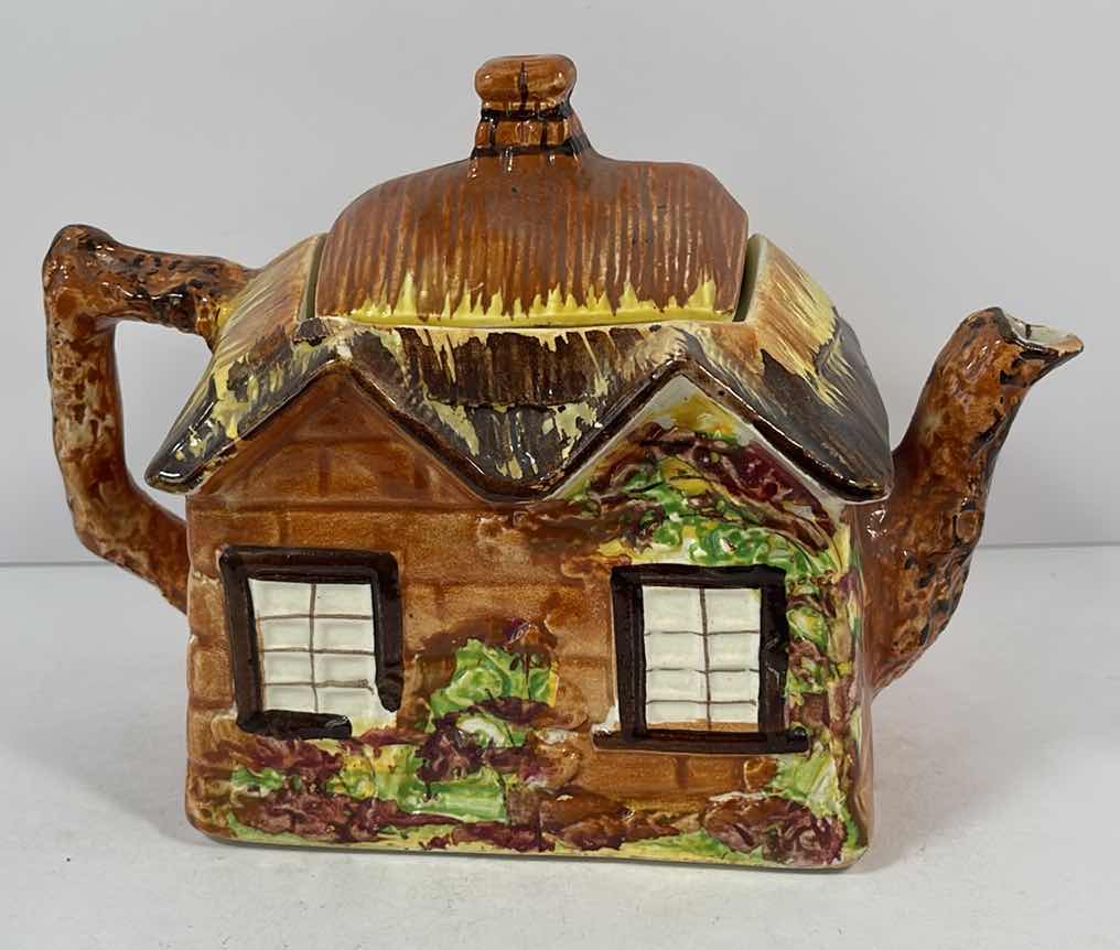 Photo 2 of PRICE BROS YE OLD COTTAGE TEAPOT CERAMIC MADE IN ENGLAND H5.5”