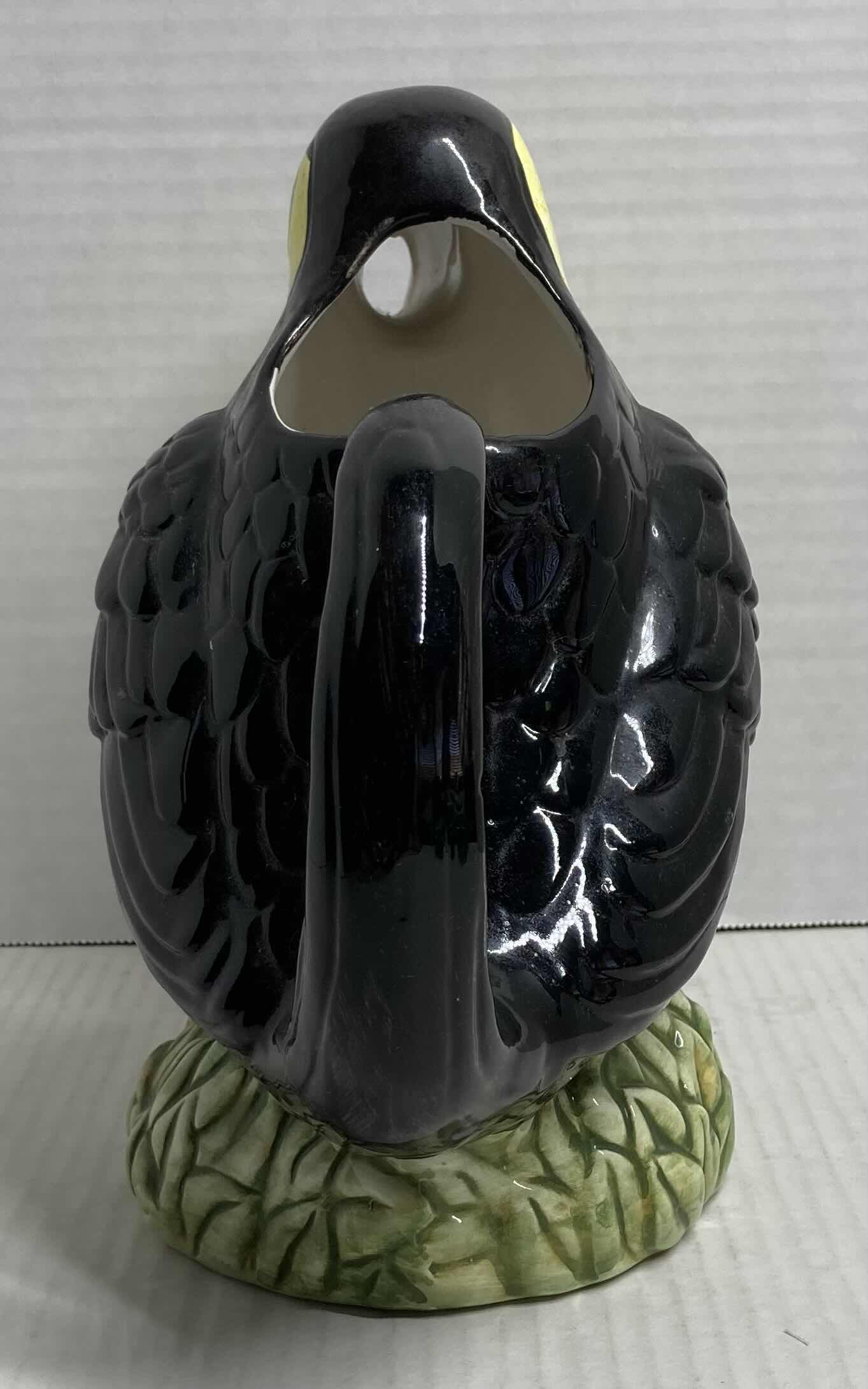 Photo 4 of TROPICAL TOUCAN CERAMIC PITCHER 6” X 10” H9”