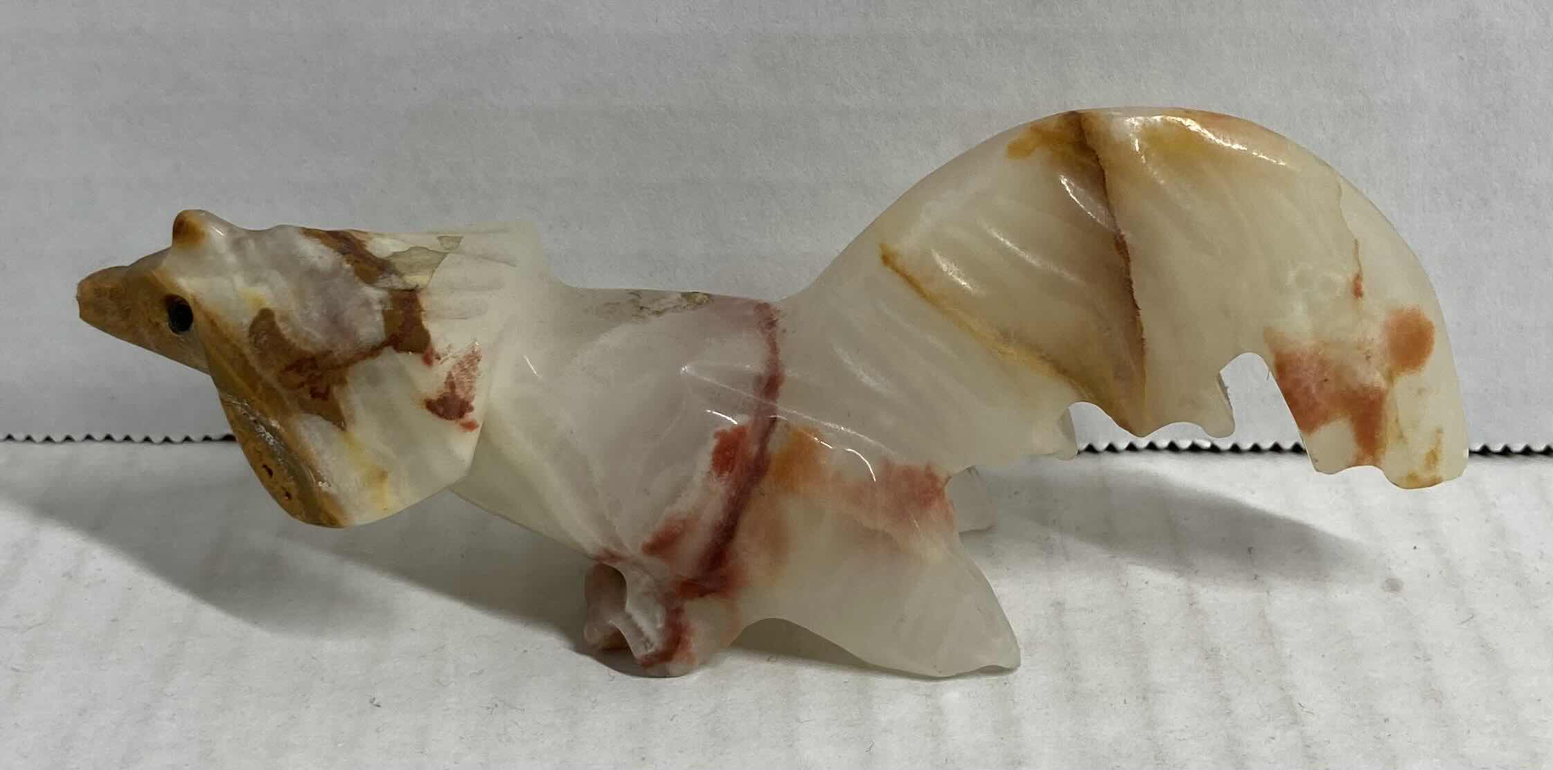 Photo 1 of ANIMAL HAND CARVED MARBLE ONYX FIGURINE