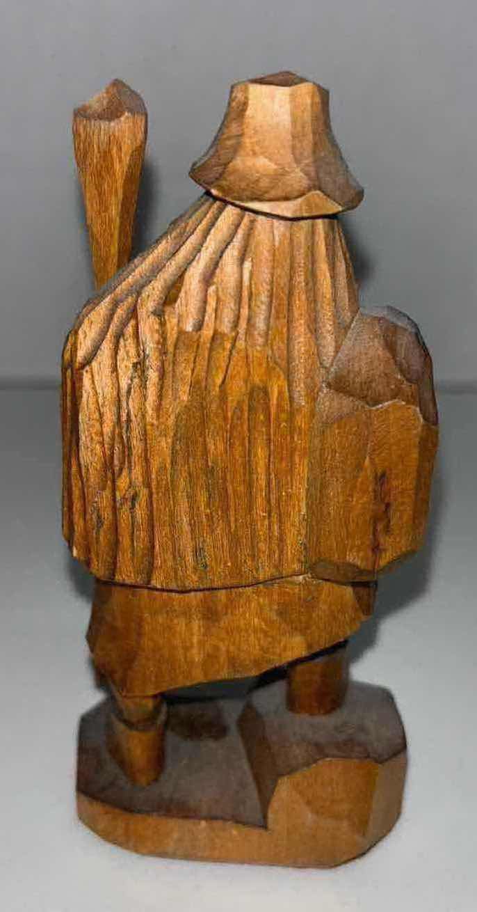 Photo 7 of ASSORTED CARVED WOOD FIGURES (TALLEST 13”)