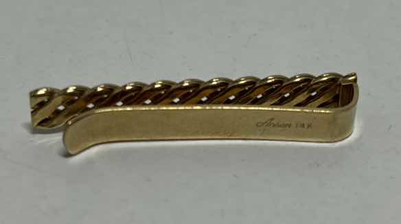 Photo 3 of ANSON 14k GOLD 1.5” TIE CLIP