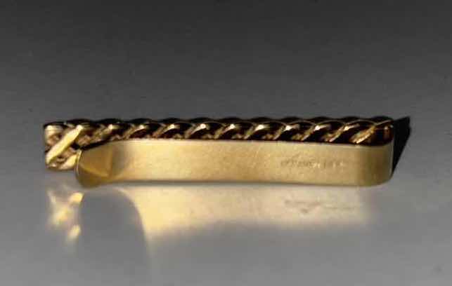 Photo 2 of ANSON 14k GOLD 1.5” TIE CLIP